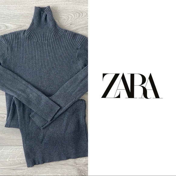 ZARA Turtleneck Sweater Dress - Picture 1 of 5